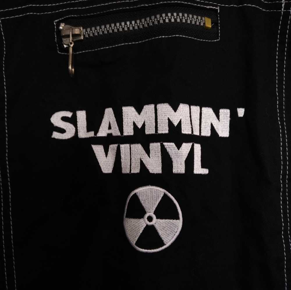 Vintage 90s RARE Slammin' Vinyl Industrial Style Rave Vest - Picture 10 of 15